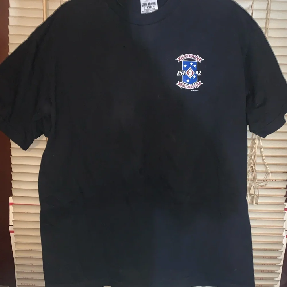7.62 Design United States marine Raiders double-sided graphics T-shirt XL Skull - Picture 5 of 8